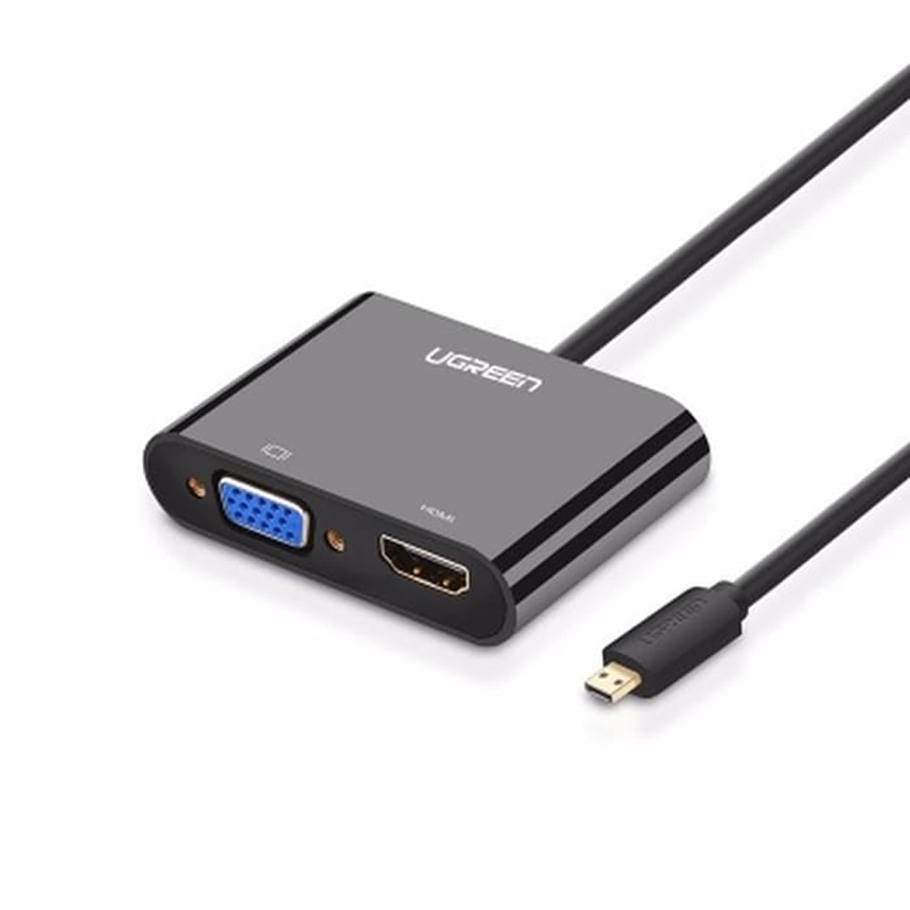 UGreen Micro HDMI to HDMI + VGA Adapter 30CM - 30355 (4826786988132) UGreen Micro HDMI to HDMI + VGA Adapter 30CM - 30355 (4826786988132)